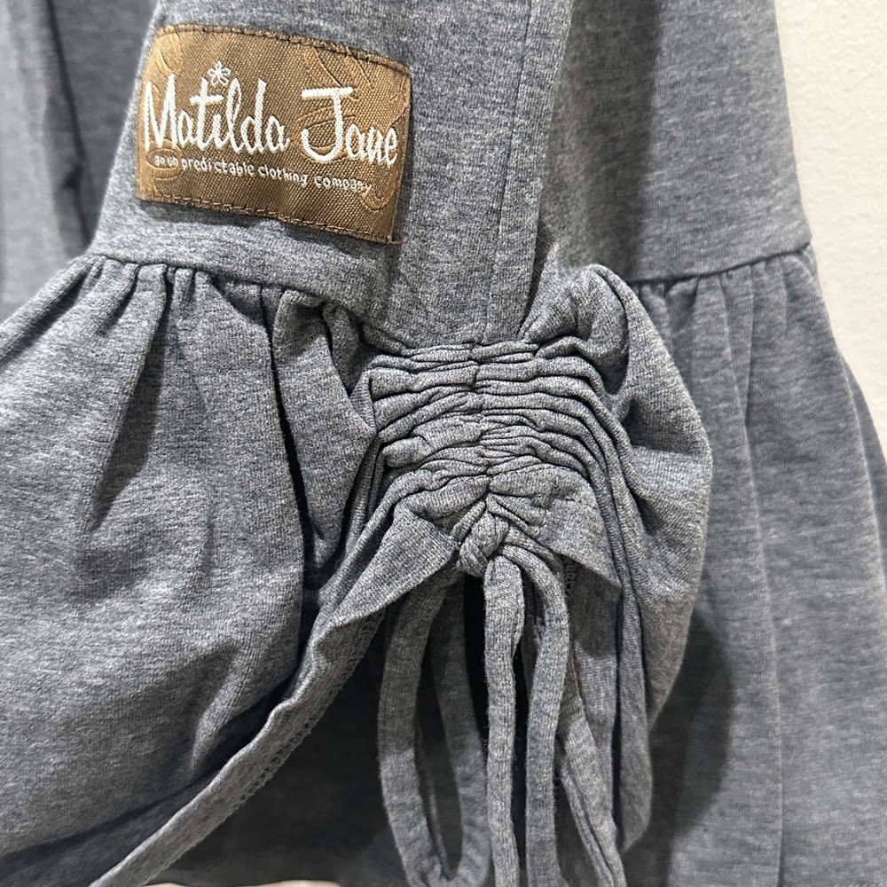 Matilda Jane Gray Ruffle Capri Pants - Picture 5 of 6